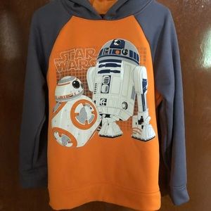 Star Wars hooded sweatshirt.